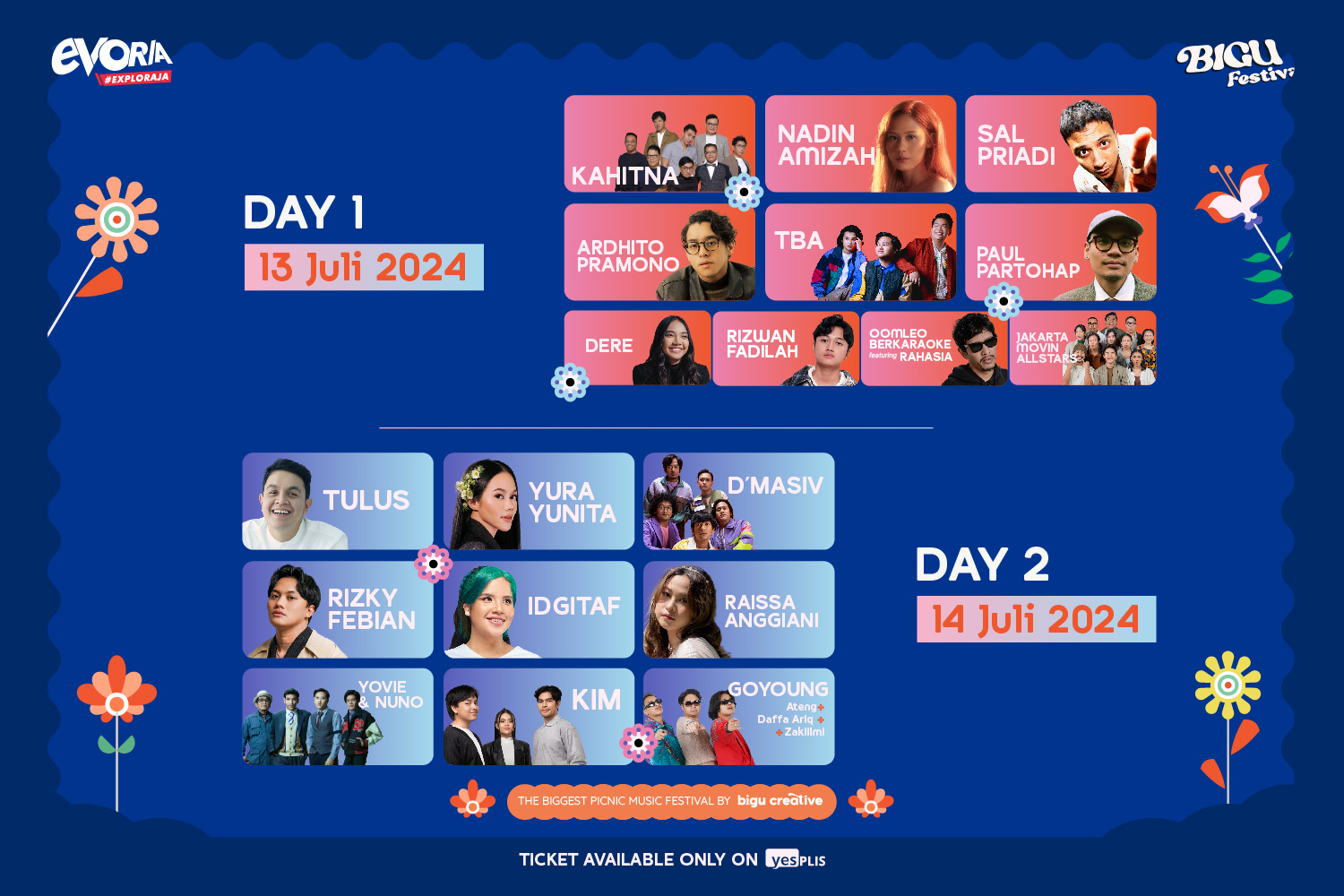 Piknik Sambil Nonton Konser Musik Cuma Ada di Bigu Festival
